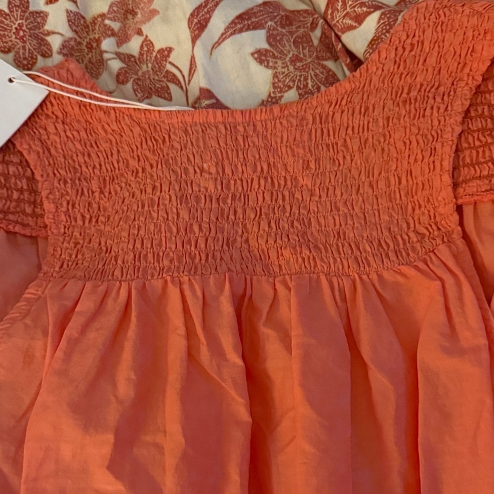Dear John Coral Eyelet Hem Top - Picture 4 of 5